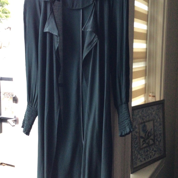 Rich Dark Green Overcoat - ZARA - Picture 1 of 9